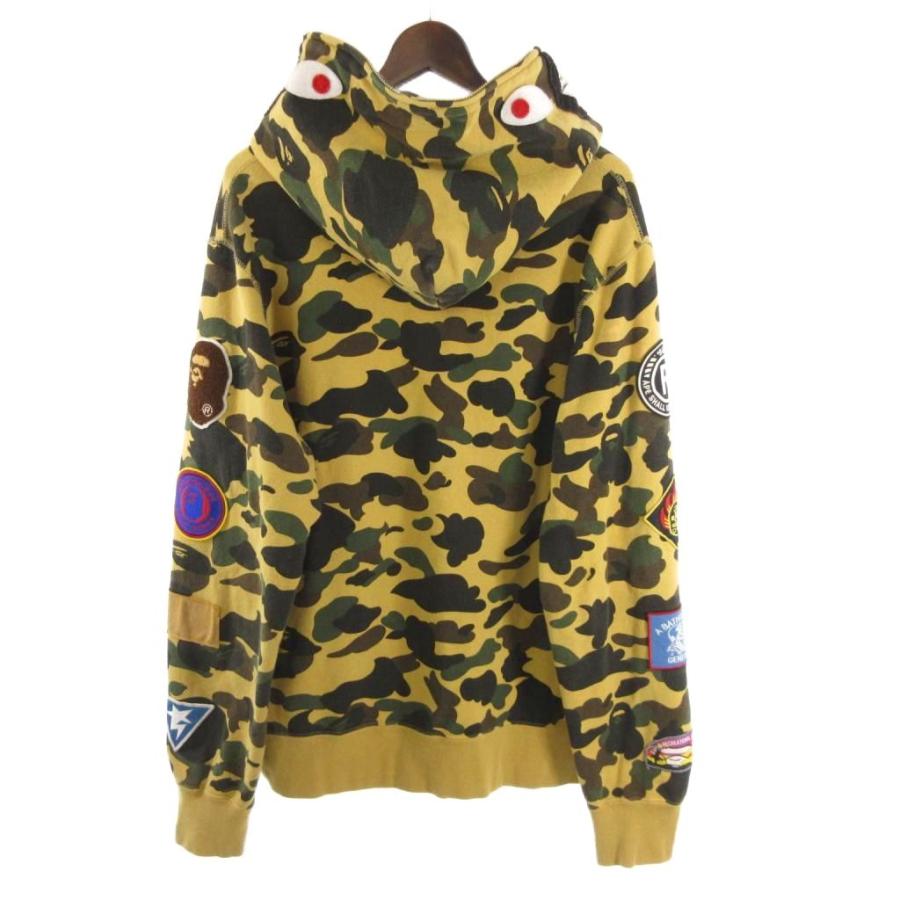 A Bathing Ape カモフラージュ シャークパーカー XL A BATHING APE（アベイシングエイプ） スウェット パーカー フルジップ
