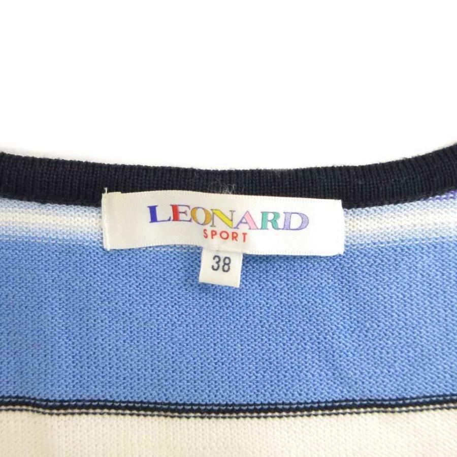 レオナールスポーツ LEONARD SPORT ニット カットソー 半袖 Vネック