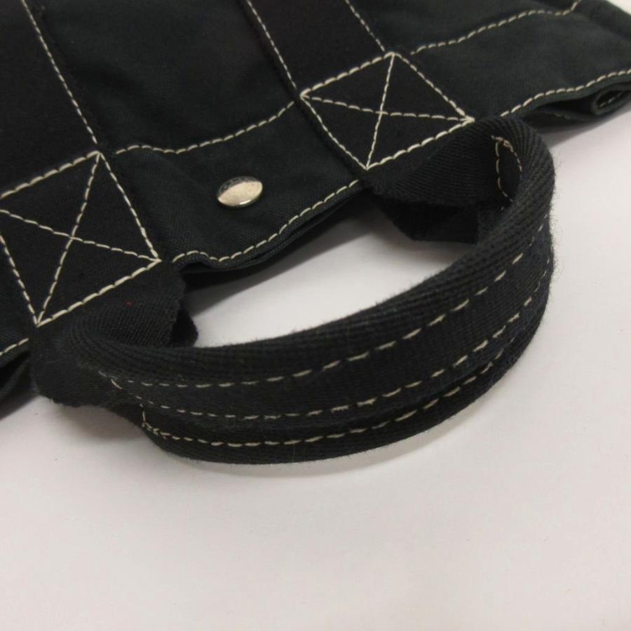 HERMES（エルメス） ドーヴィルPM トートバッグ キャンバス ブラック