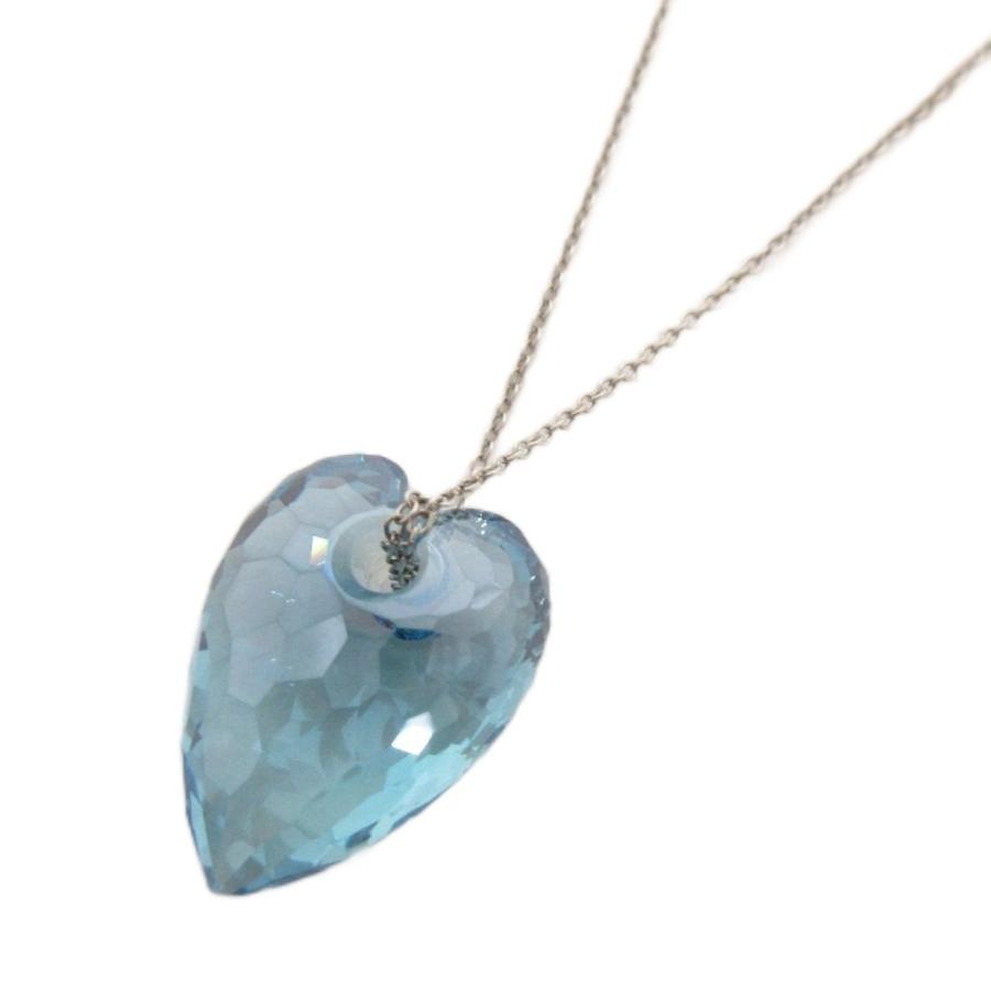 スワロフスキー SWAROVSKI 美品 ハート クリスタル ネックレス