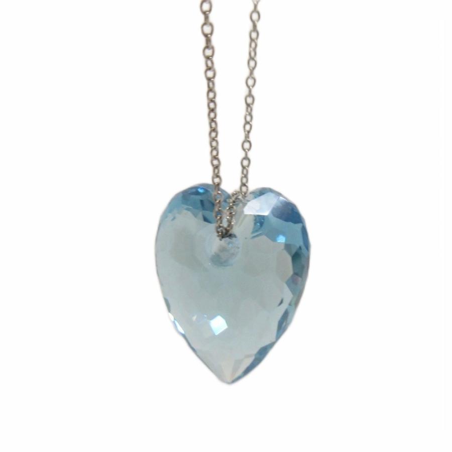 スワロフスキー SWAROVSKI 美品 ハート クリスタル ネックレス