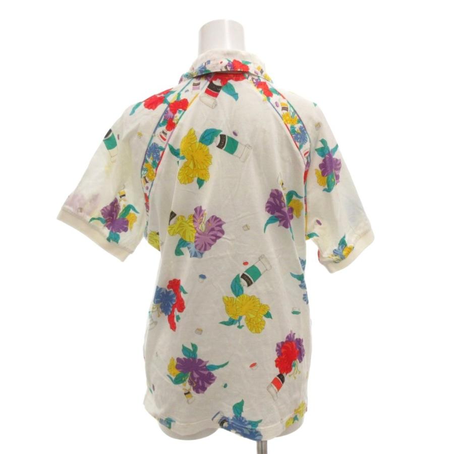 レオナール スポーツ バッグ柄が鮮やかな襟付きシャツ レオナール