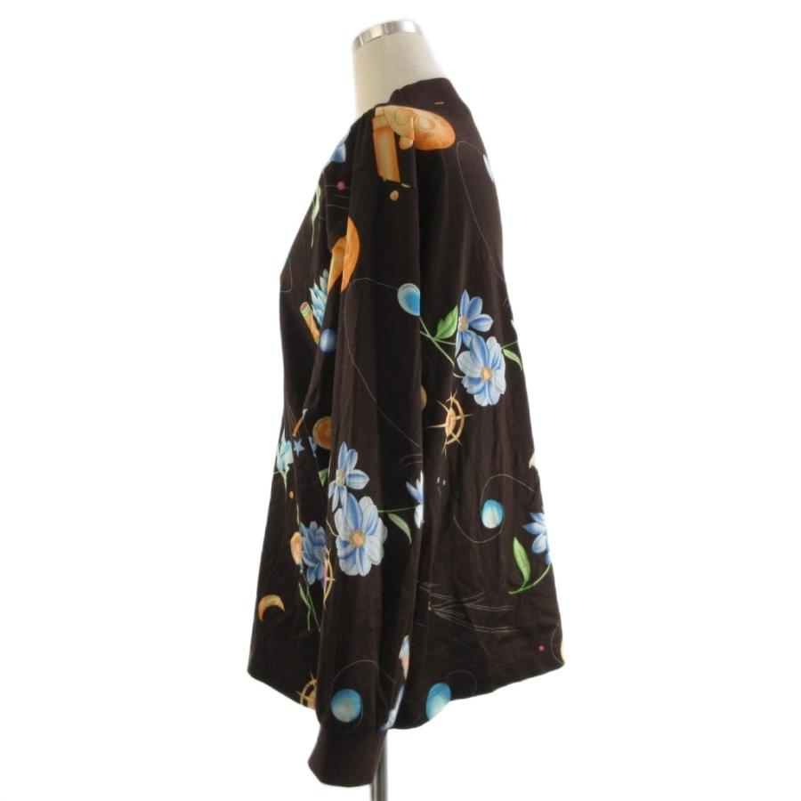 レオナールスポーツ LEONARD SPORT カットソー 長袖 モックネック 花柄