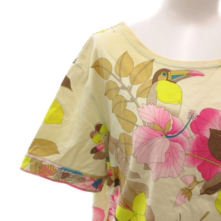 レオナールスポーツ LEONARD SPORT カットソー Tシャツ 44 ベージュ