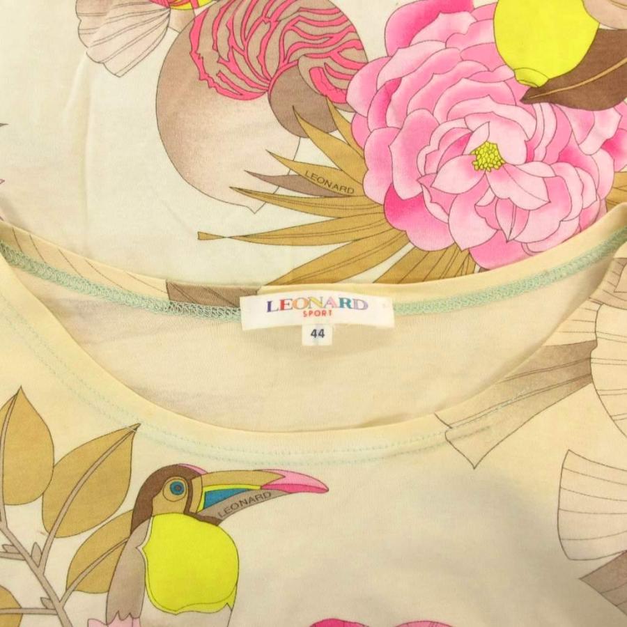 レオナールスポーツ LEONARD SPORT カットソー Tシャツ 44 ベージュ