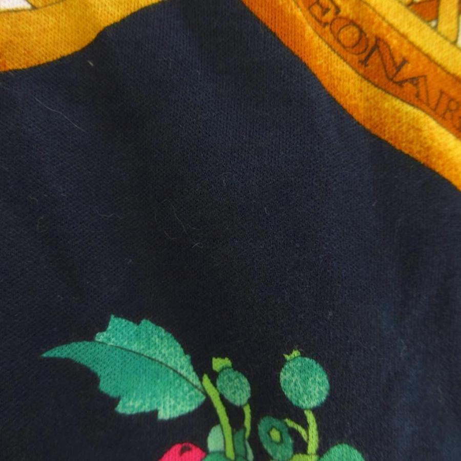 レオナールスポーツ LEONARD SPORT ポロシャツ 長袖 フルーツ柄