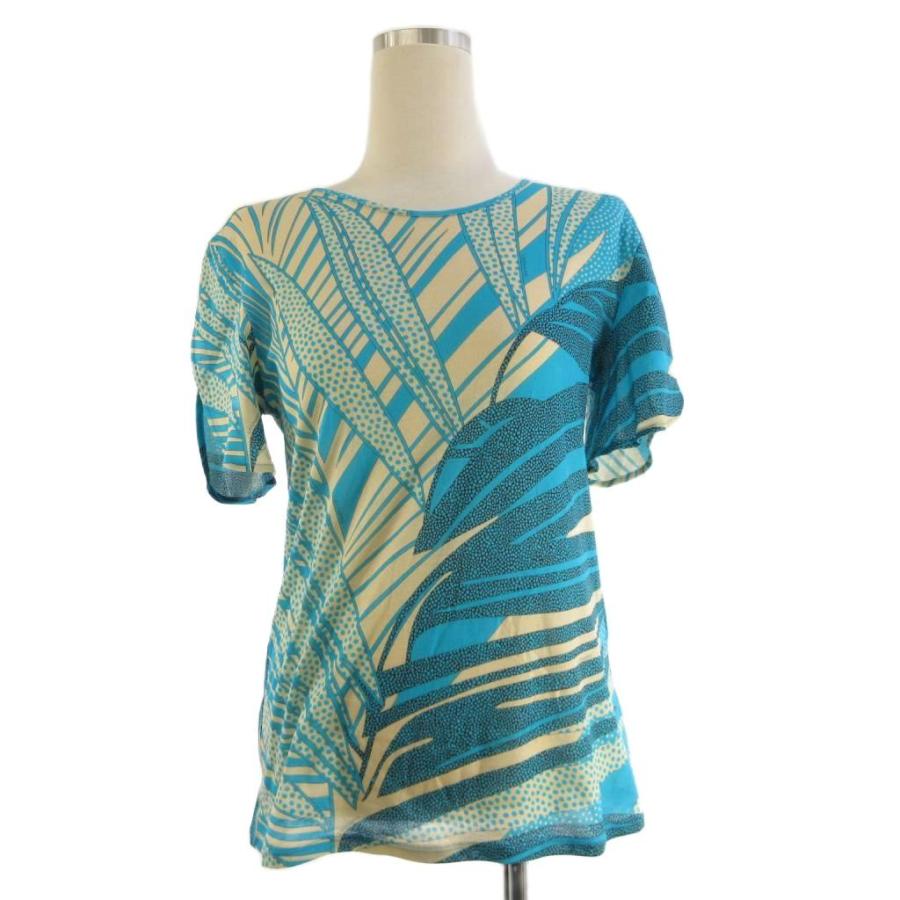 レオナールスポーツ LEONARD SPORT カットソー 半袖 クルーネック 総柄