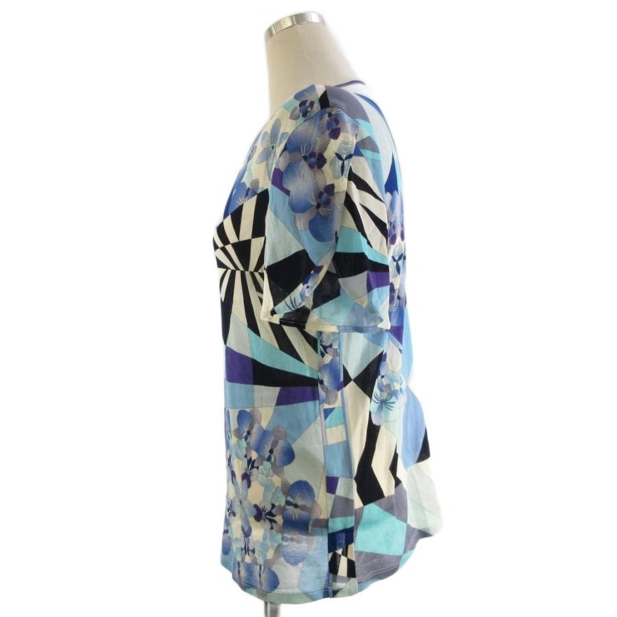 レオナールスポーツ LEONARD SPORT カットソー 半袖 クルーネック 花柄