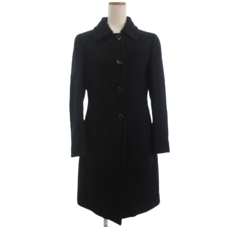 PRADA（プラダ） ステンカラー コート ロング ウール ブラック 42