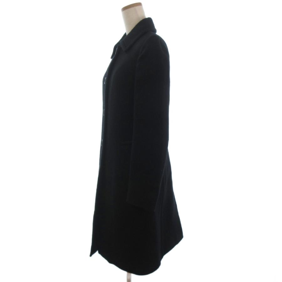 PRADA（プラダ） ステンカラー コート ロング ウール ブラック 42