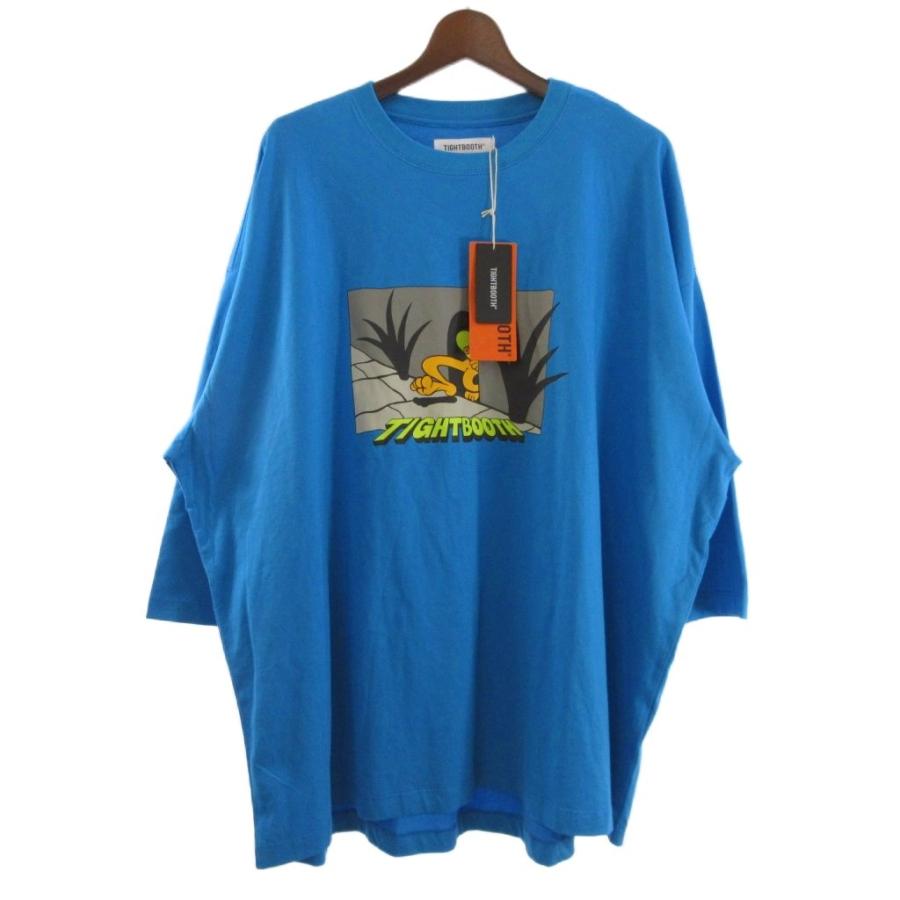 未使用品 タイトブース TIGHTBOOTH TBPR BIG YELLOW 3/4 SLEEVE T