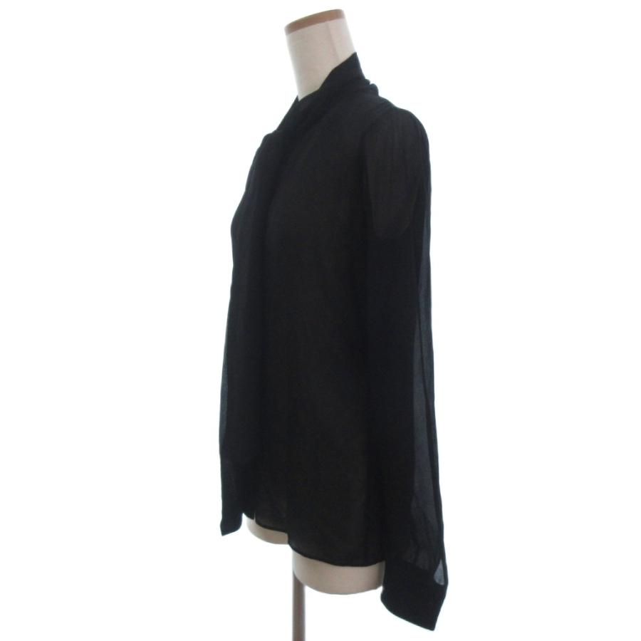 サンローラン パリ SAINT LAURENT PARIS シアー ボウタイ ブラウス