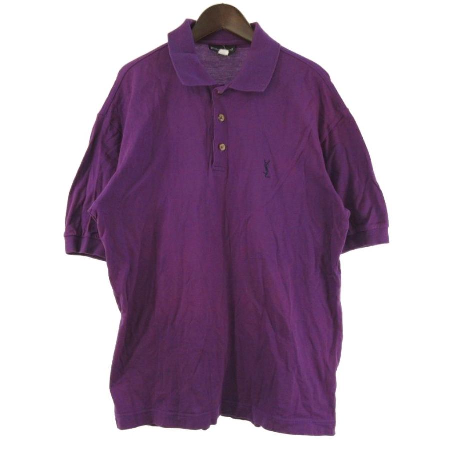Yves Saint Laurent（イヴ・サンローラン） ポロシャツ 半袖 ロゴ刺繍