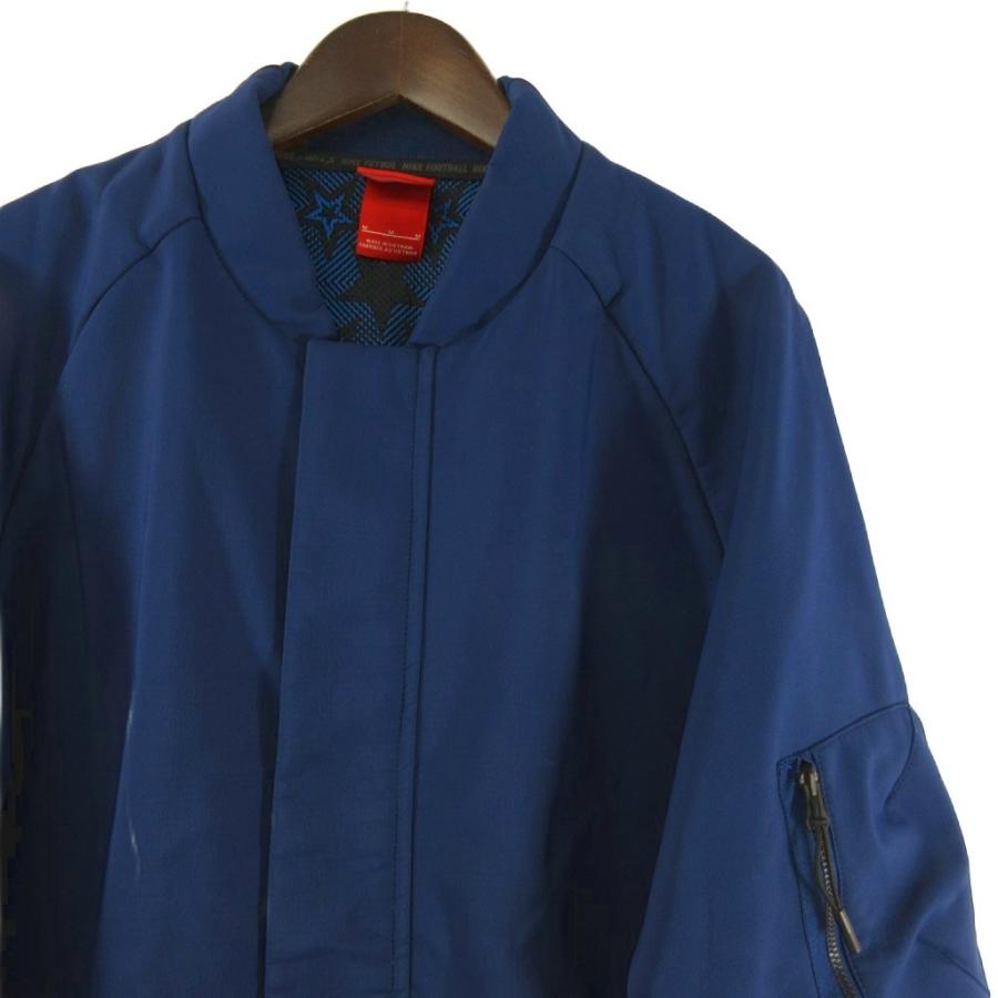 NIKE（ナイキ） NIKE F.C. ベンチコート ロング 裏起毛 ナイロン 青