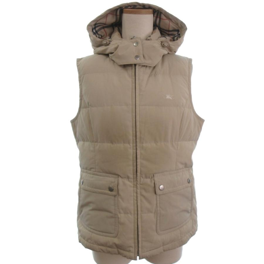 バーバリーゴルフ BURBERRY GOLF ダウンベスト ノバチェック ベージュ