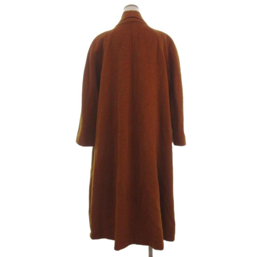 roga レナウン ロング コート アルパカ ウール キャメル系 □GY47
