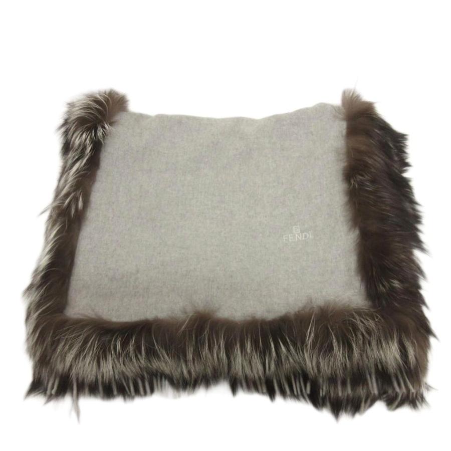 豪華】【美品】FENDI フェンディ フォックス ファーストール カシミヤ