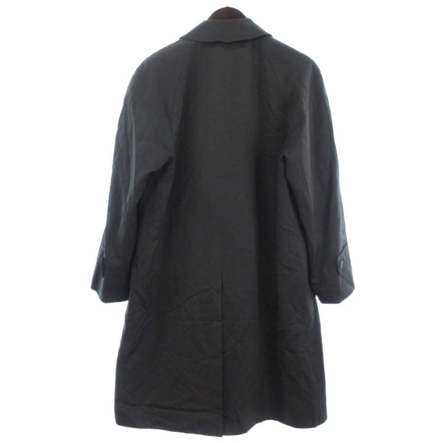 【ビリヤニ】pierre cardin グレー ウールコート　M ピエールカルダン Pierre Cardin ステンカラーコート 比翼 ウール