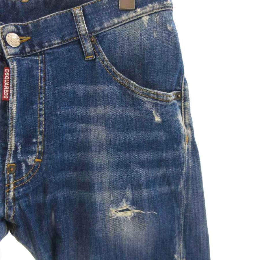 DSQUARED2 ダメージ加工デニムパンツ Skater JEAN DSQUARED2（ディースクエアード） デニムパンツ ジーンズ Skater Jean