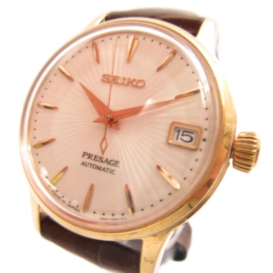 セイコー SEIKO PRESAGE プレサージュ 自動巻き 腕時計 4R35-0210 裏 
