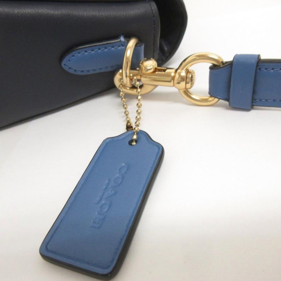 コーチ サドルバッグ ウィズ ホースアンドキャリッジドットプリント ブルー系 COACH（コーチ） サドル バッグ ウィズ ホース アンド キャリッジ