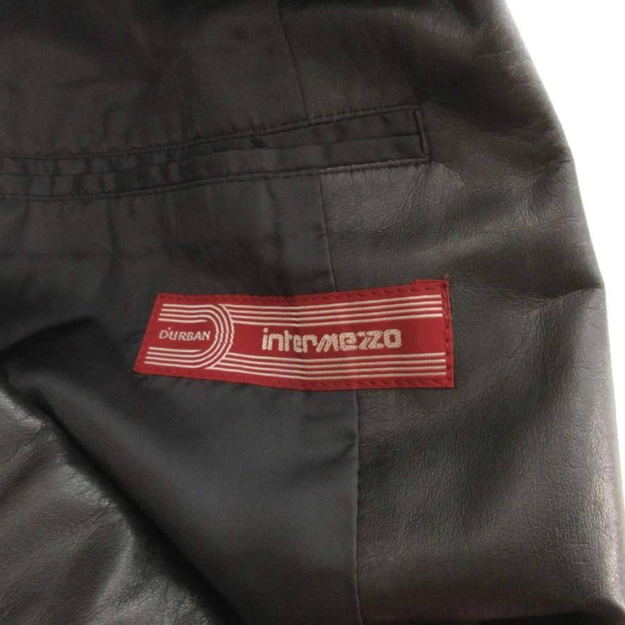 ダーバン DURBAN × Intermezzo レザー テーラードジャケット ブレザー 