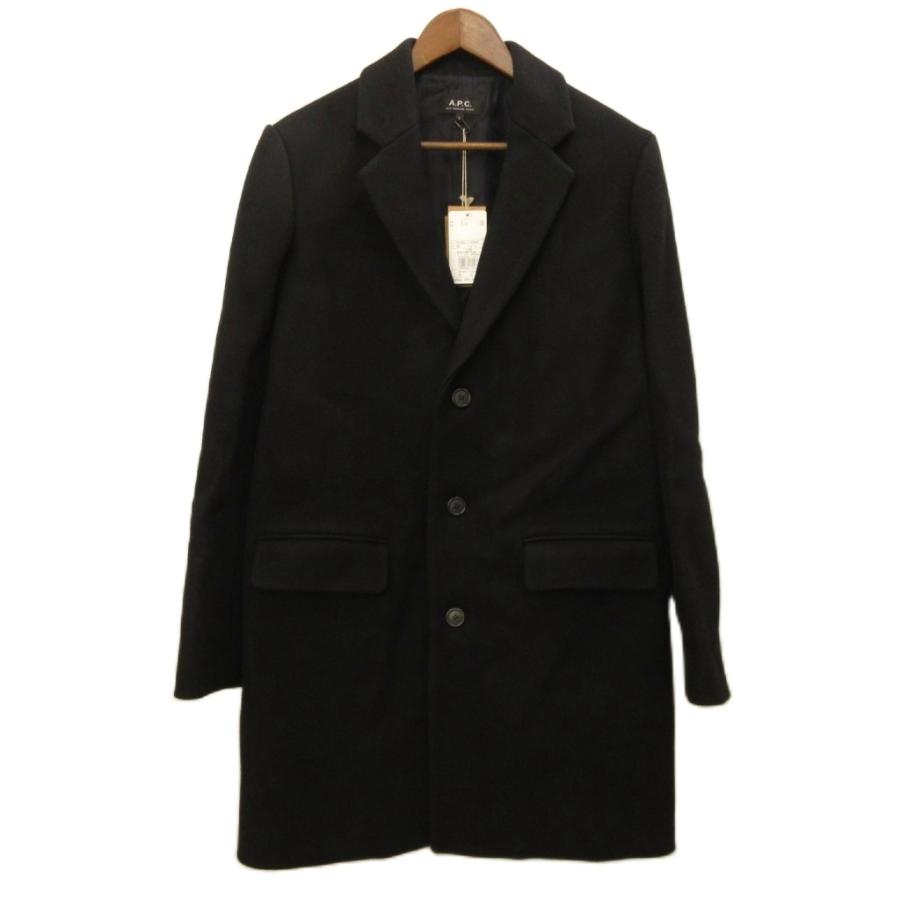 A.P.C.（アーペーセー） タグ付き チェスターコート メルトン ウール L 