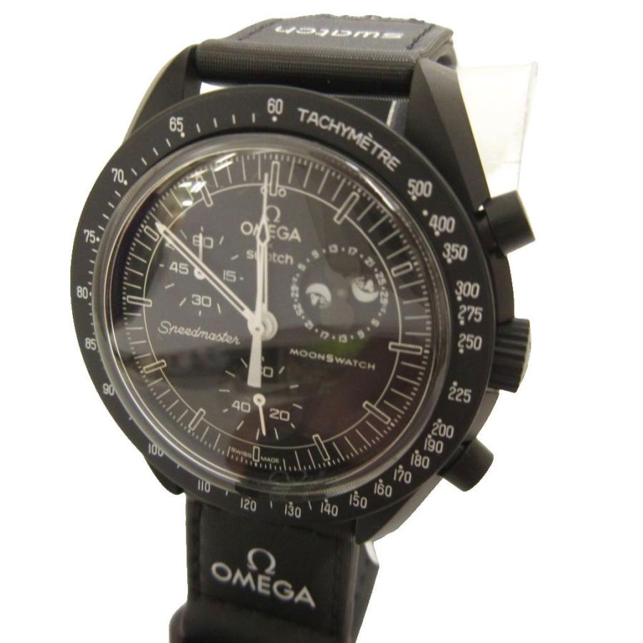 OMEGA クォーツ 腕時計 黒 OMEGA（オメガ） 未使用品 × Swatch ミッション トゥ ザ ムーン