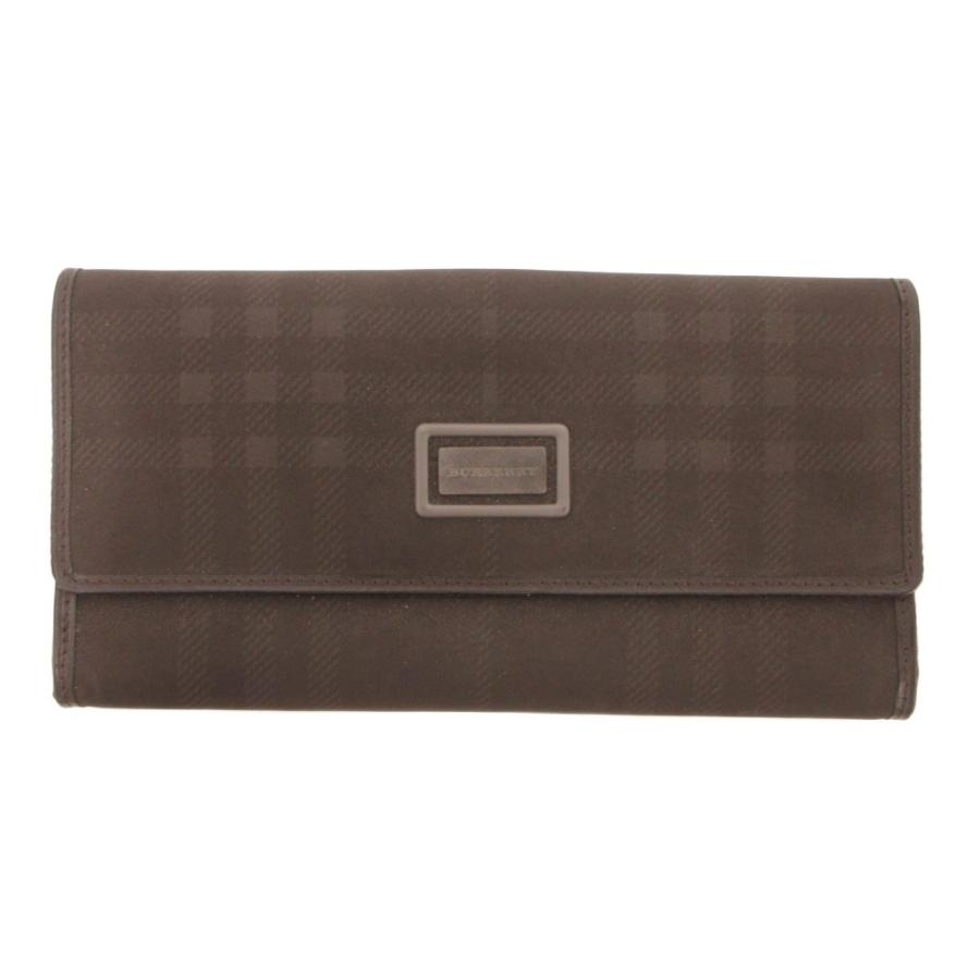 BURBERRY（バーバリー） 長財布 ロングウォレット フラップ チェック柄 