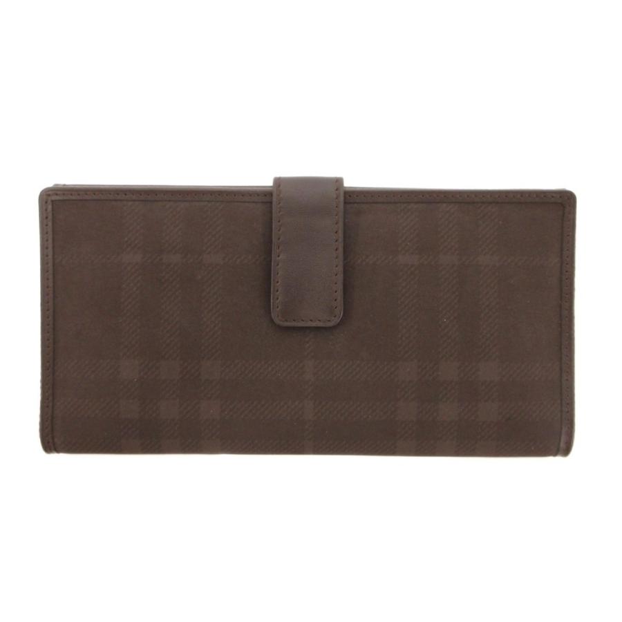 BURBERRY（バーバリー） 長財布 ロングウォレット フラップ チェック柄 