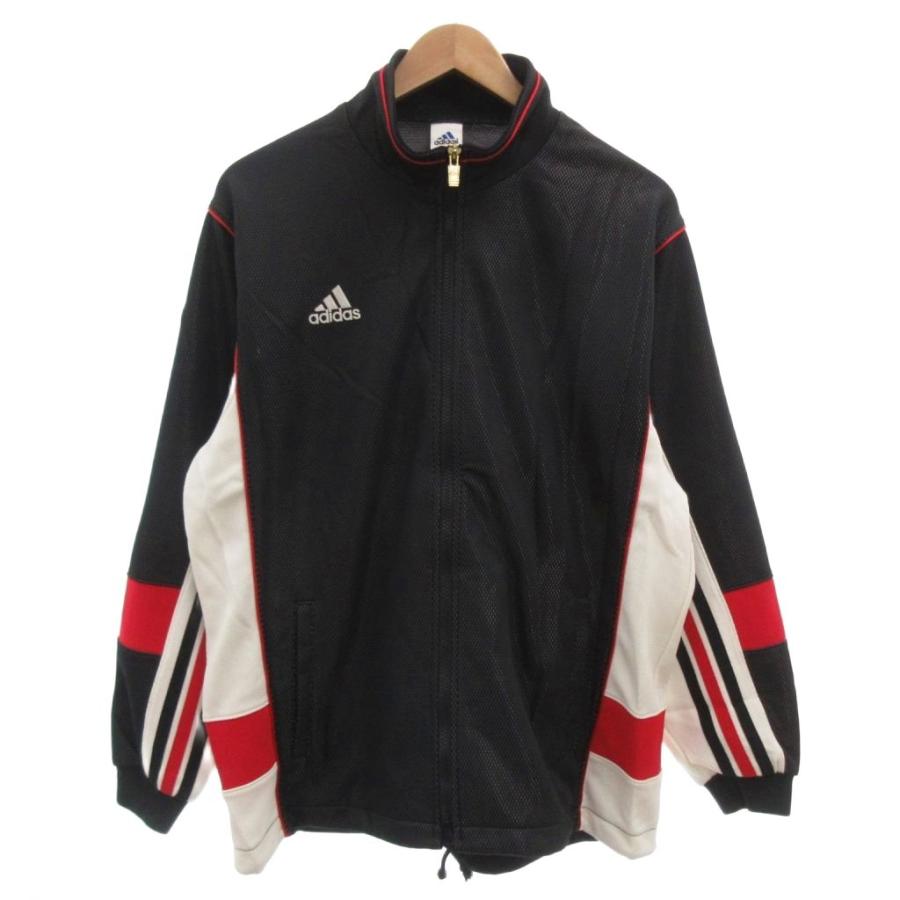 adidas（アディダス） トラックジャケット M 黒 ブラック 白 ホワイト 