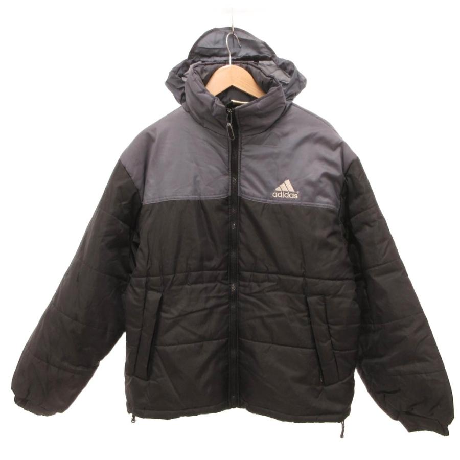 adidas（アディダス） 中綿ジャケット ブルゾン リップストップ M 黒 