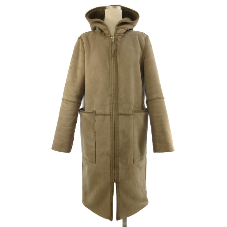 ザラ ベーシック ZARA BASIC リバーシブルコート ロング フェイク 