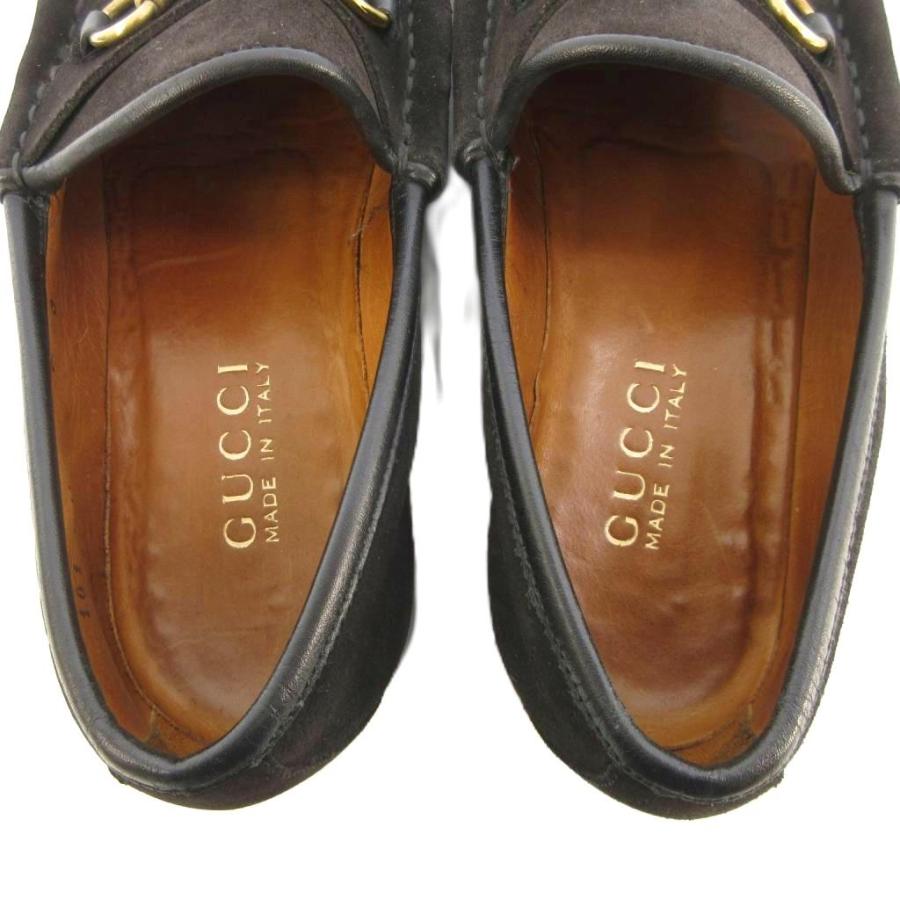 GUCCI（グッチ） ホースビット ローファー スエード モカシン ダーク