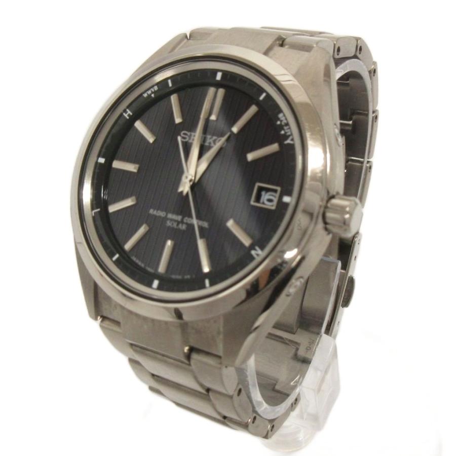 【稼働・美品】SEIKO ブライツ／7B24-0BH0／ソーラー／チタンケース セイコー SEIKO ブライツ 腕時計 デイト 電波ソーラー 7B24-0BH0