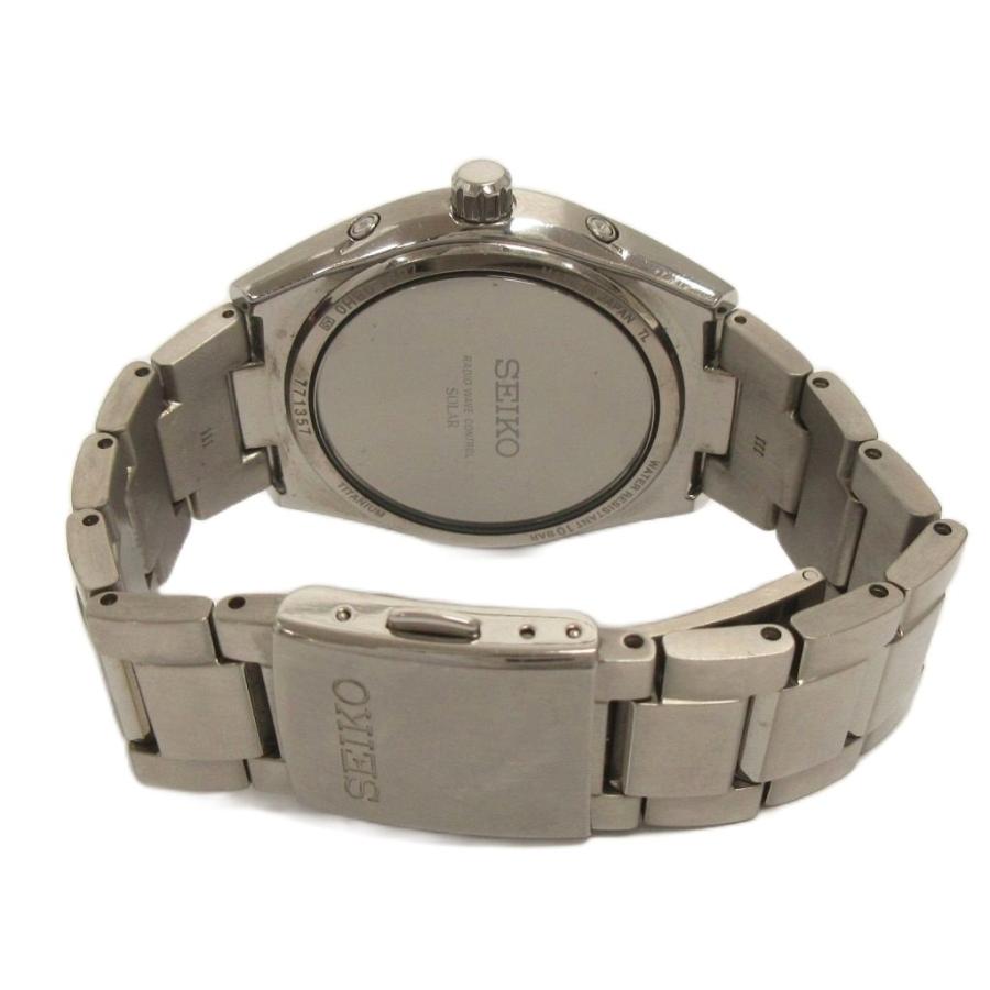 セイコー SEIKO ブライツ 腕時計 デイト 電波ソーラー 7B24-0BH0