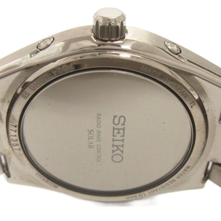 ★SEIKO　ブライツ　ソーラー　7B24-0BH0　チタン　稼働品 セイコー SEIKO ブライツ 腕時計 デイト 電波ソーラー 7B24-0BH0