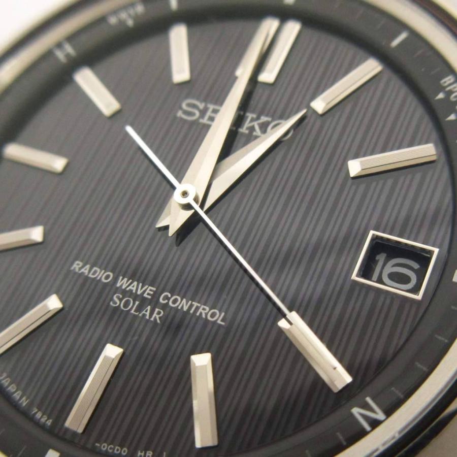 セイコー SEIKO ブライツ 腕時計 デイト 電波ソーラー 7B24-0BH0