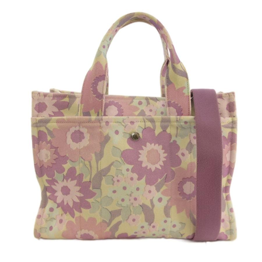 美品COACH ラベンダー トートバッグ COACH（コーチ） COACH 2WAY キャンバストートバッグ フローラル