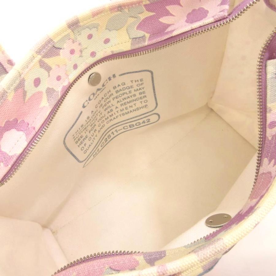 美品COACH ラベンダー トートバッグ COACH（コーチ） COACH 2WAY キャンバストートバッグ フローラル