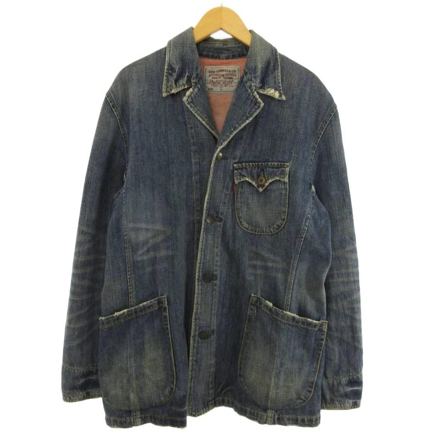 Levi's（リーバイス） デニム カバーオール ダメージ加工 インディゴ L
