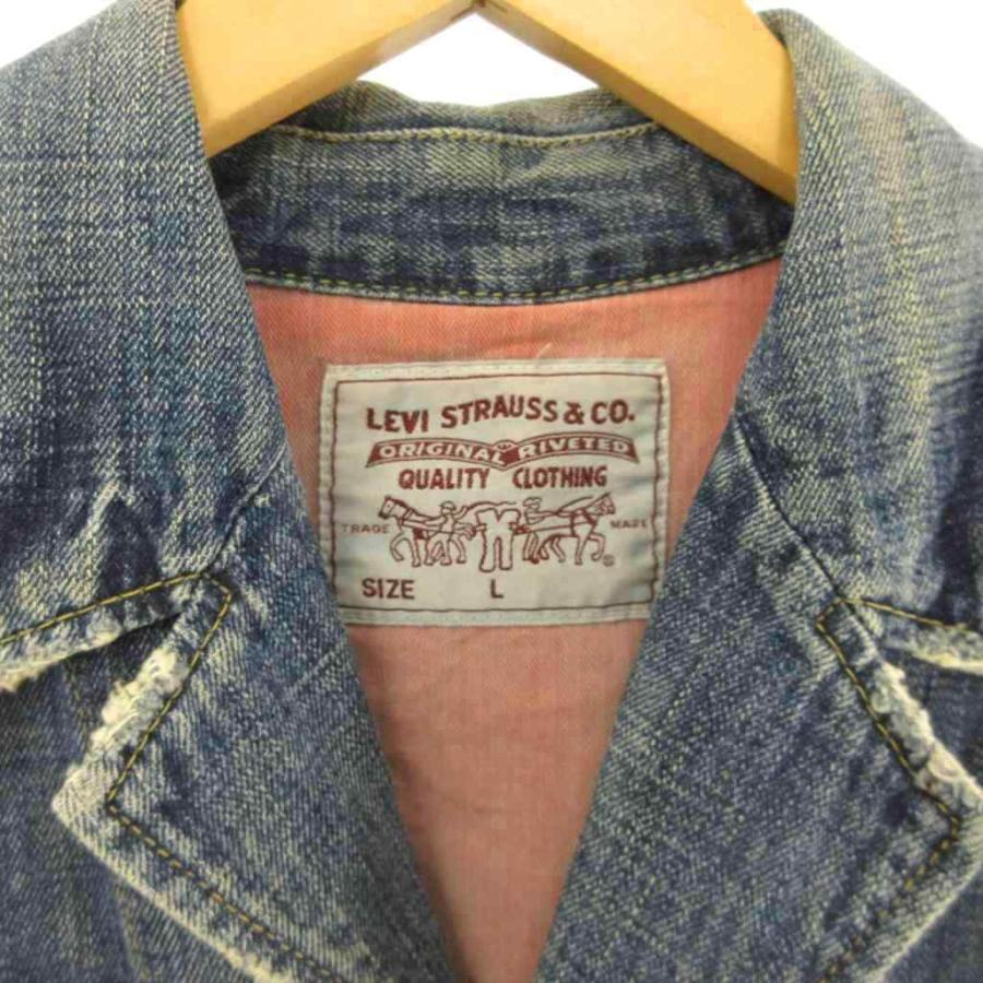 Levi's（リーバイス） デニム カバーオール ダメージ加工 インディゴ L