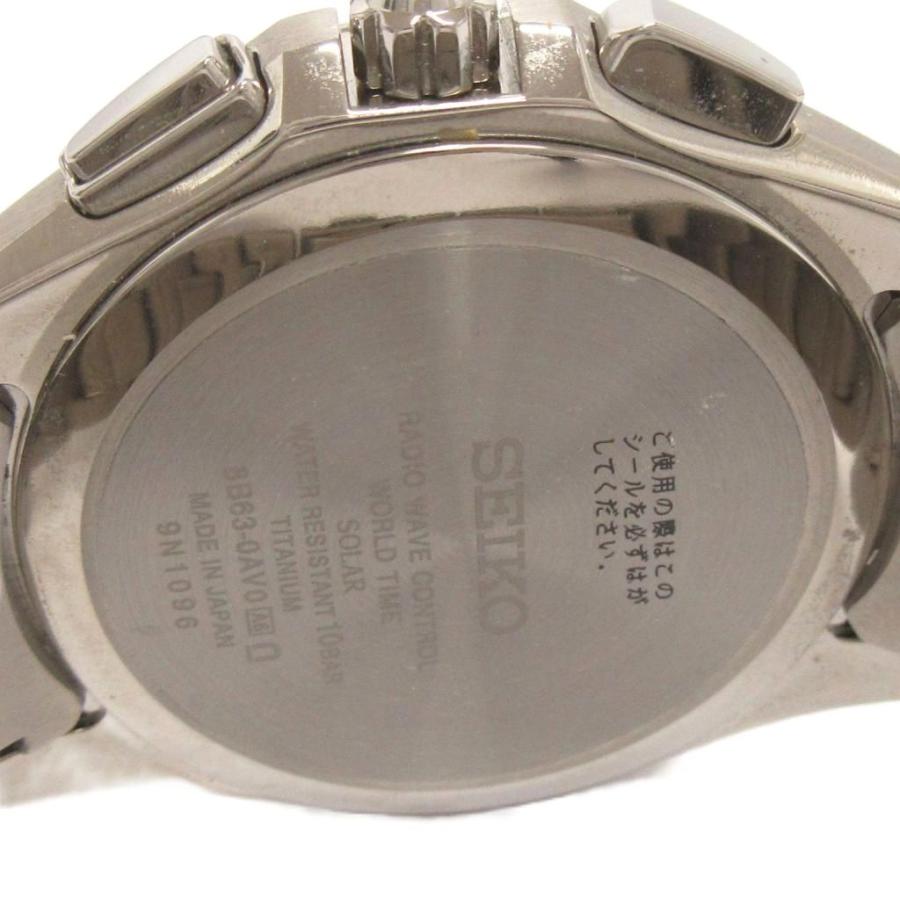 セイコー SEIKO ブライツ 腕時計 8B63-0AV0 チタン アナログ ソーラー