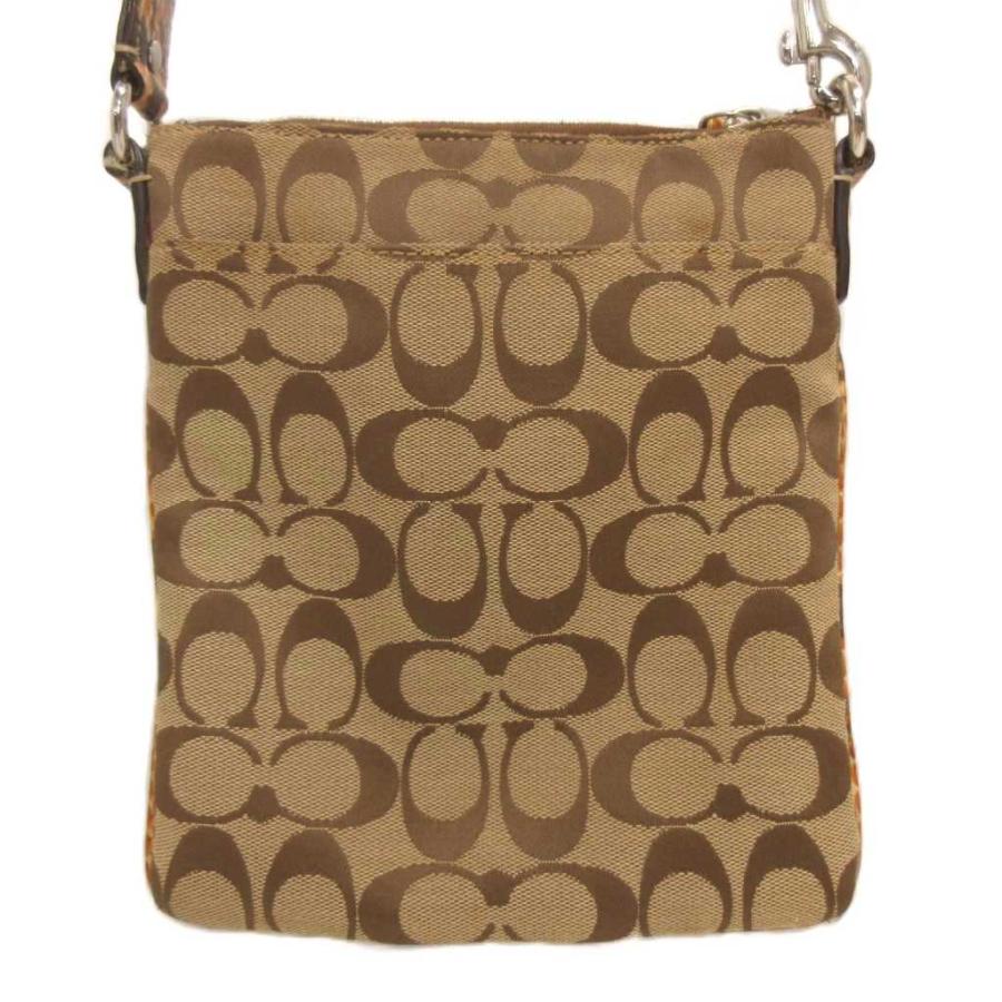 COACH（コーチ） ショルダーバッグ シグネチャー パイソン柄 ベージュ 