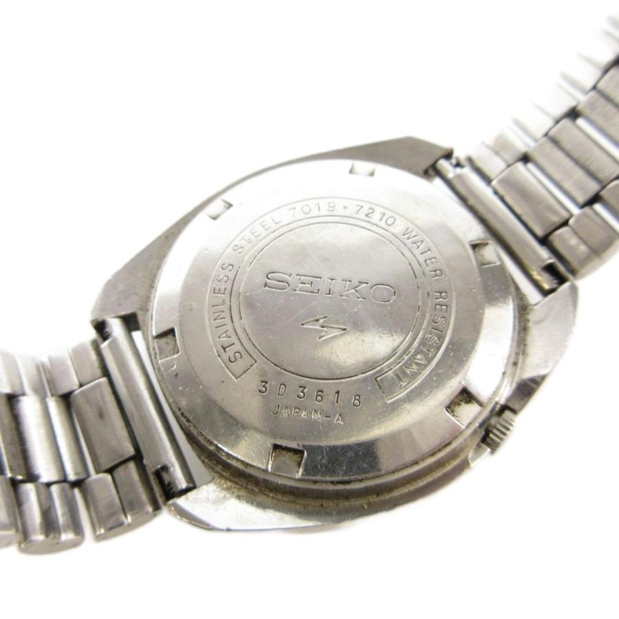 セイコー SEIKO 5アクタス 腕時計 自動巻き デイデイト 青文字盤