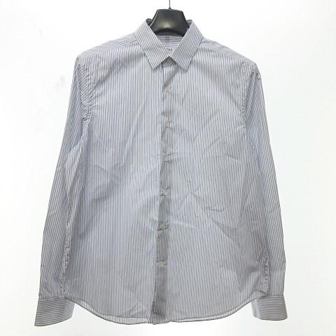 中古 ロエベ Loewe ストライプ シャツ 長袖 白 青 42 約l Ll 国内正規品 0224 Stk メンズ ベクトル 古着 023 ブランド古着販売のベクトル 通販 Yahoo ショッピング
