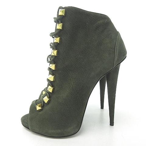 ジュゼッペザノッティショートブーツブーティスタッズサイド