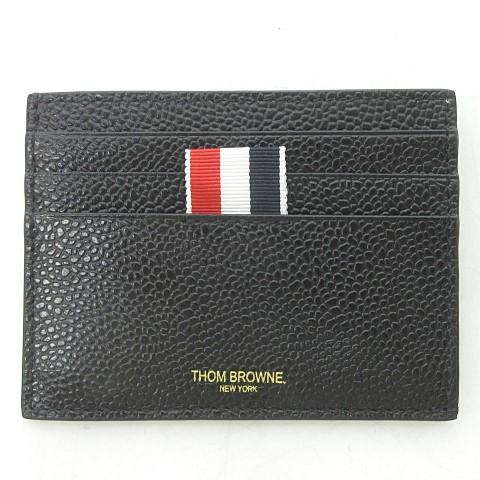 未使用品 トムブラウン THOM BROWNE 箱有 タグ付 カードケース レザー 