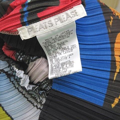 極美品 PLEATS PLEASE ハイネック マルチカラー イッセイミヤケ 楽天