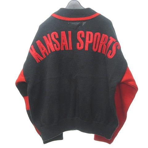 カンサイ KANSAI SPORTS ヴィンテージ バック刺繍 ニット セーター 